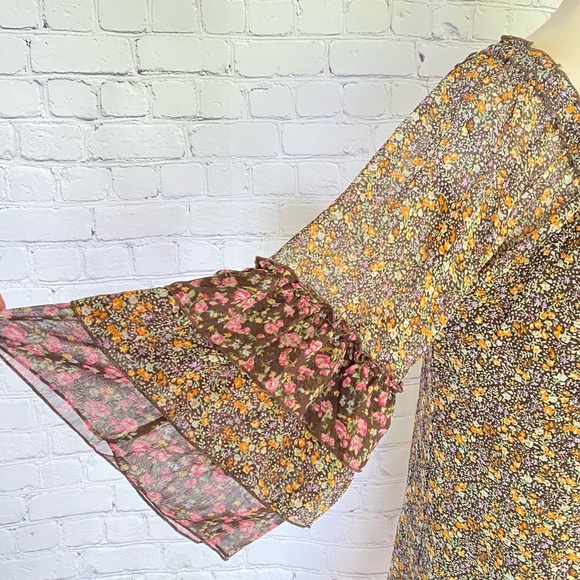 American Rag Floral Top / Mini Calico Cottagecore - Picture 4 of 8